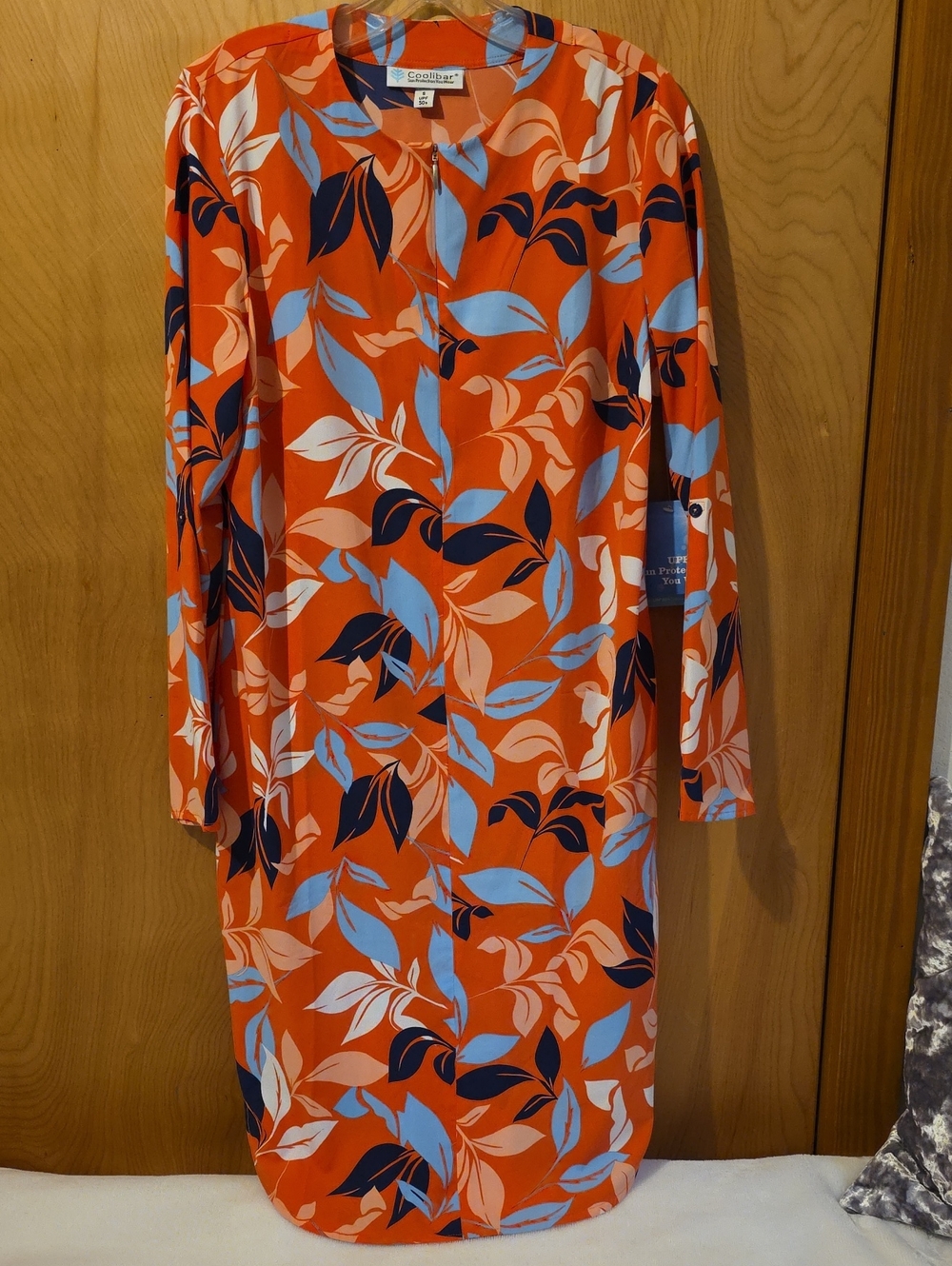 Coolibar Quarter Zip Tunic Dress UPF 50+ Lightweight, Quick-Dry-Small